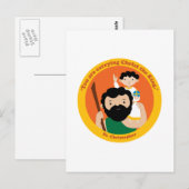 St. Christopher Briefkaart (Voorkant / Achterkant)