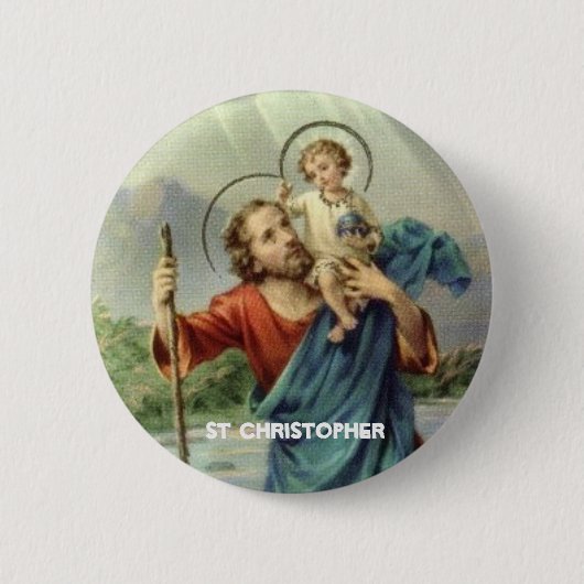 St Christopher Button (Voorkant)