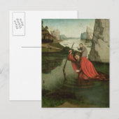 St. Christopher Carrying the Christus Child Briefkaart (Voorkant / Achterkant)
