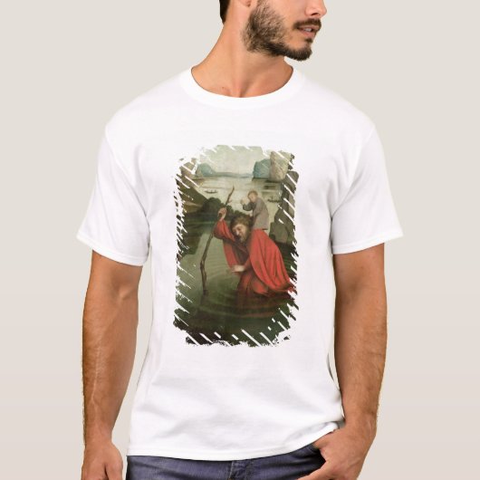 St. Christopher Carrying the Christus Child T-shirt (Voorkant)