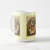 St Christopher draagt het kind Jezus Koffiemok (Voorkant links)