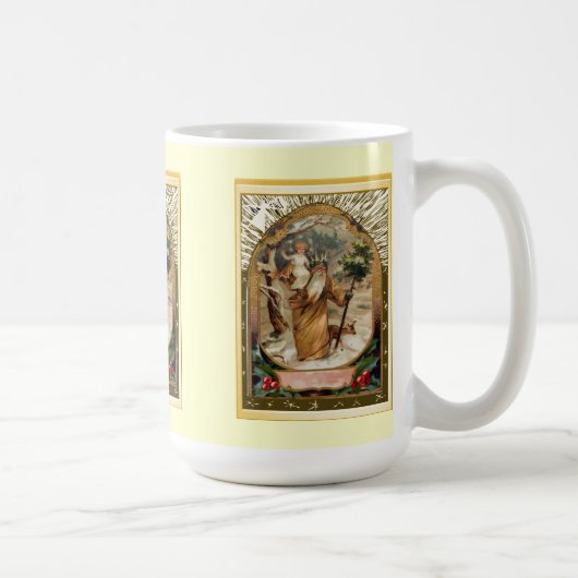 St Christopher draagt het kind Jezus Koffiemok (Rechts)