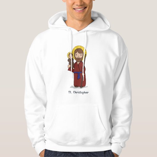 St. Christopher Feast Day Saint Hoodie (Voorkant)