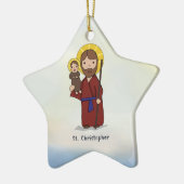 St. Christopher Feast Day Saint Keramisch Ornament (Links)