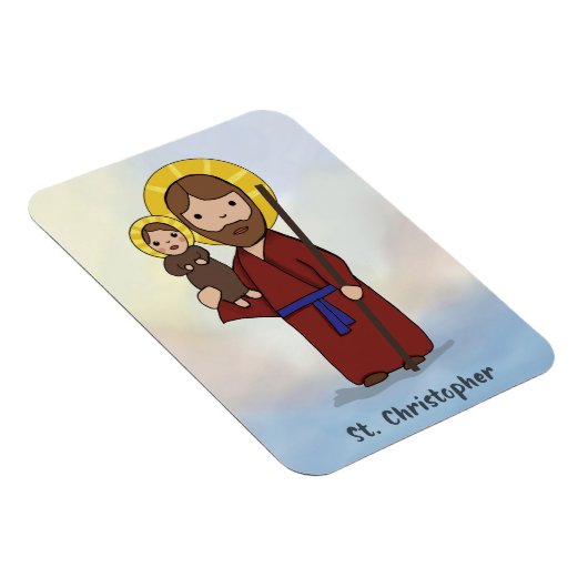 St. Christopher Feast Day Saint Magneet (Rechterzijde)