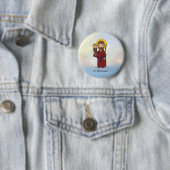 St. Christopher Feast Day Saint Ronde Button 5,7 Cm (In situ)