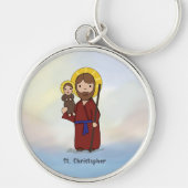 St. Christopher Feast Day Saint Sleutelhanger (Voorkant)