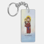 St. Christopher Feast Day Saint Sleutelhanger (Voorkant Links)