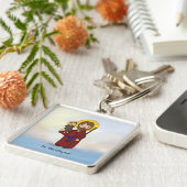 St. Christopher Feast Day Saint Sleutelhanger (Zijkant)