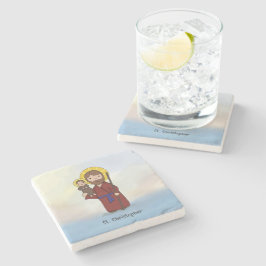 St. Christopher Feast Day Saint Stenen Onderzetter