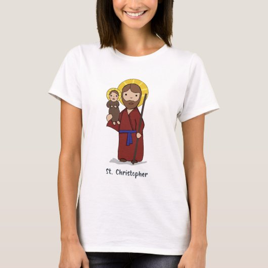 St. Christopher Feast Day Saint T-shirt (Voorkant)