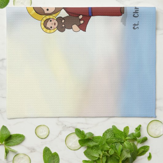 St. Christopher Feast Day Saint Theedoek (Gevouwen)