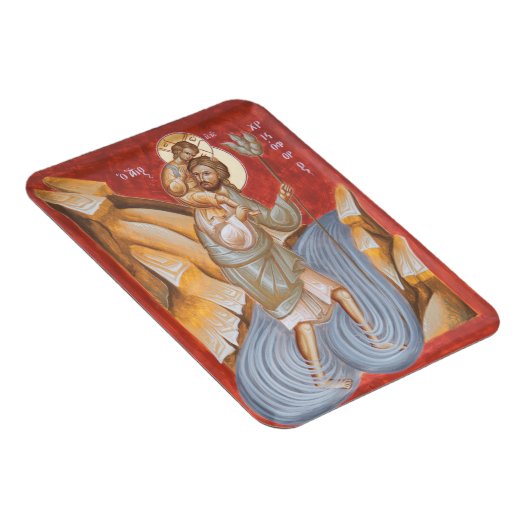 St Christopher Icon Magnet Magneet (Rechterzijde)
