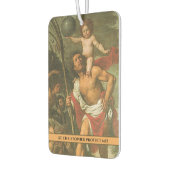 St. Christopher Jezus Katholieke religieuze reizig Luchtverfrisser (Links)