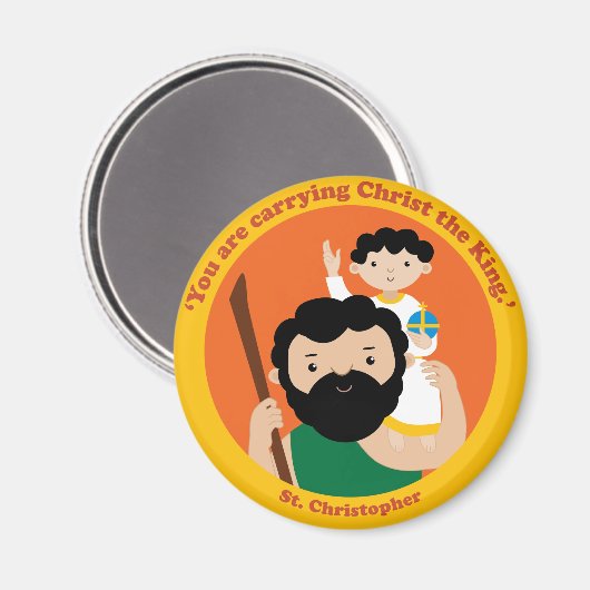 St. Christopher Magneet (Voorkant / Achterkant)