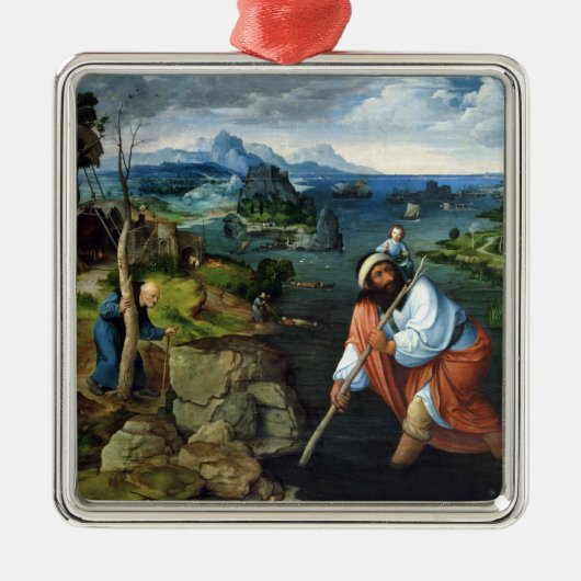 St. Christopher Metalen Ornament (Voorkant)
