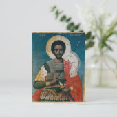 St. Christopher Orthodox Christelijk Icoon Briefka Briefkaart (Staand voorkant)