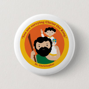 St. Christopher Ronde Button 5,7 Cm