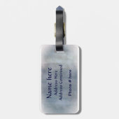 St. Christopher Safe Travel Label! Naam toevoegen  Bagagelabel (Achterkant verticaal)