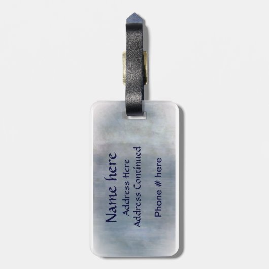 St. Christopher Safe Travel Label! Naam toevoegen  Bagagelabel (Achterkant verticaal)