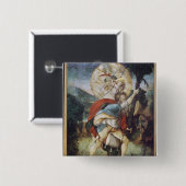 St. Christopher Vierkante Button 5,1 Cm (Voorkant /achterkant)