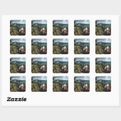 St. Christopher Vierkante Sticker (Vel)