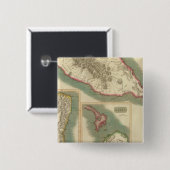 St Christophers 2 Vierkante Button 5,1 Cm (Voorkant /achterkant)