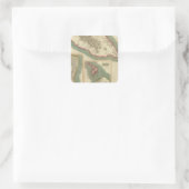 St Christophers 2 Vierkante Sticker (Tas)