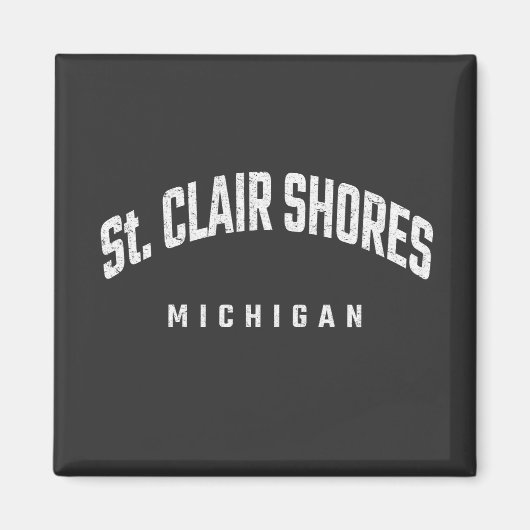 St. Clair Shores Michigan MI Magneet (Voorkant)