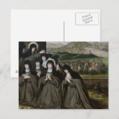 St. Claire met haar zuster, Agnes en Nuns Briefkaart (Voorkant / Achterkant)
