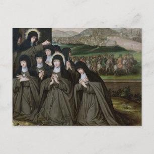 St. Claire met haar zuster, Agnes en Nuns Briefkaart
