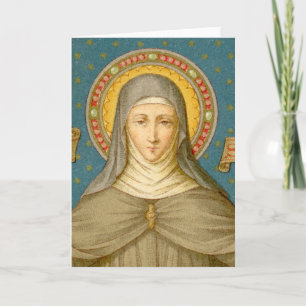 St. Clara van Assisi (SAU 027) Groet Kaart