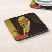 St. Clare, c.1485-90 (tempera op paneel) Drankjes Onderzetter (Linkerzijde)