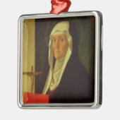 St. Clare, c.1485-90 (tempera op paneel) Metalen Ornament (Links)