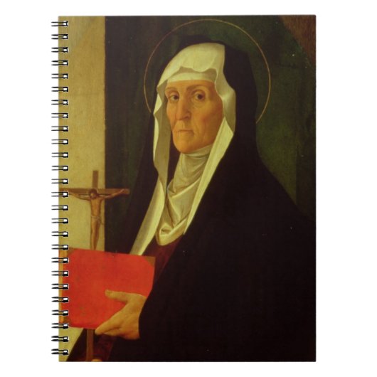 St. Clare, c.1485-90 (tempera op paneel) Notitieboek (Voorkant)
