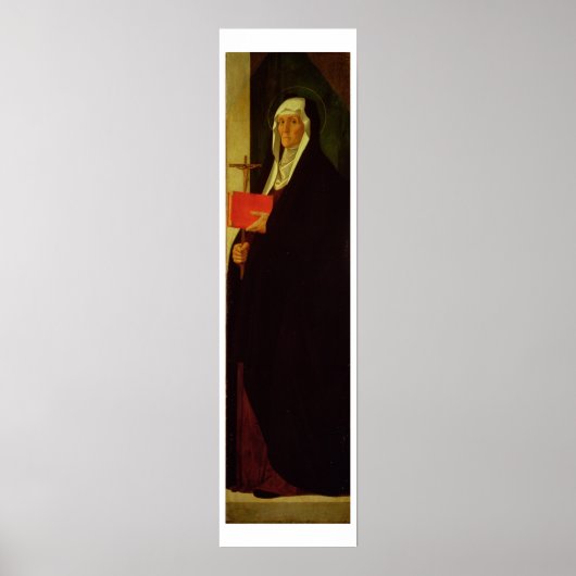 St. Clare, c.1485-90 (tempera op paneel) Poster (Voorkant)