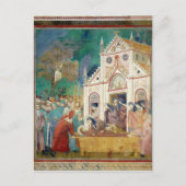 St. Clare Embraces het lichaam van St. Francis Briefkaart (Voorkant)