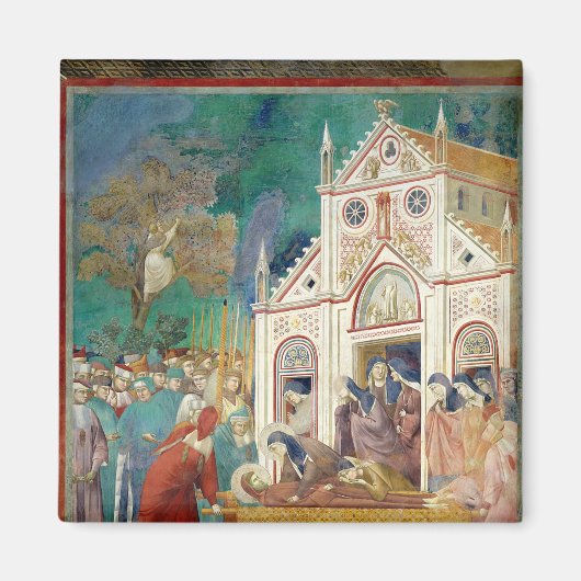 St. Clare Embraces het lichaam van St. Francis Magneet (Voorkant)