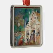 St. Clare Embraces het lichaam van St. Francis Metalen Ornament (Rechts)