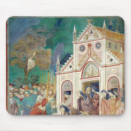 St. Clare Embraces het lichaam van St. Francis Muismat (Voorkant)