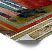 St. Clare Embraces het lichaam van St. Francis Poster (Hoek)