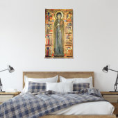St. Clare met Scenes uit haar leven Canvas Afdruk (Insitu (Slaapkamer))
