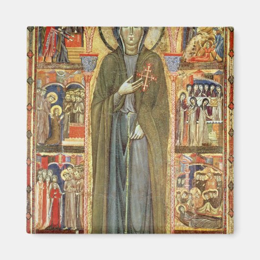 St. Clare met Scenes uit haar leven Magneet (Voorkant)