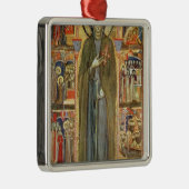 St. Clare met Scenes uit haar leven Metalen Ornament (Rechts)