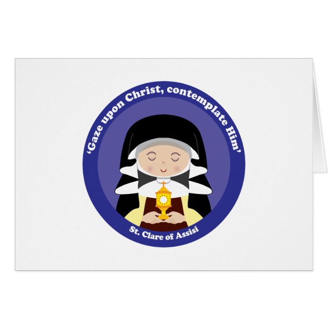 St. Clare of Assisi (Voorkant Horizontaal)