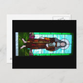 St. Clare of Assisi briefkaart (Voorkant / Achterkant)