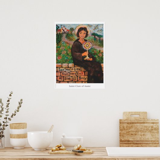 St. Clare of Assisi Classroom poster (Keuken)