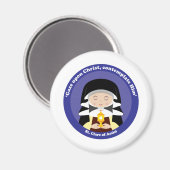 St. Clare of Assisi Magneet (Voorkant / Achterkant)