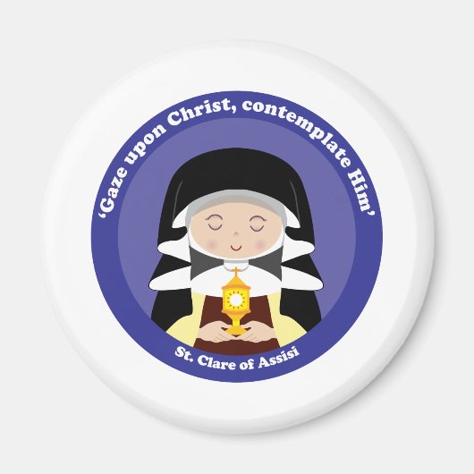 St. Clare of Assisi Magneet (Voorkant)