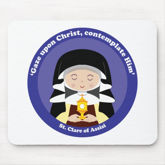 St. Clare of Assisi Muismat (Voorkant)